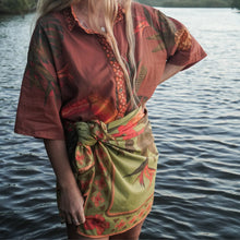 Load image into Gallery viewer, Cuban Tropical Sarong - Lime