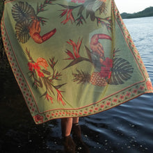 Load image into Gallery viewer, Cuban Tropical Sarong - Lime