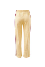Load image into Gallery viewer, Gigi Wide Leg Terry Track Pant - Butter washed Burgundy side Stripe