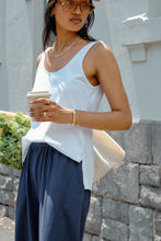 Load image into Gallery viewer, Bloom Slouchy Tank - white