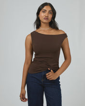 Load image into Gallery viewer, Kylie Off shoulder Top - Brown