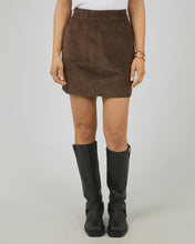 Load image into Gallery viewer, Parker Cord Skirt - Brown