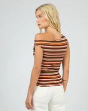 Load image into Gallery viewer, Soleil Off The Shoulder Top - Stripe