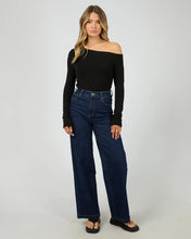 Load image into Gallery viewer, Kylie Long Sleeve Off Shoulder Top - Black