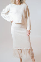 Load image into Gallery viewer, Lisa Honey Butter Tassel Skirt