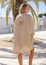 Load image into Gallery viewer, 3 Palms Shirt Dress - Natural
