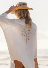 Load image into Gallery viewer, 3 Palms Shirt Dress - White