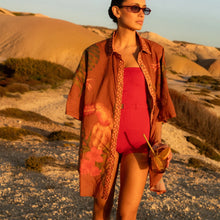 Load image into Gallery viewer, Cuban Tropical Shirt - Coffee