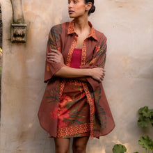 Load image into Gallery viewer, Cuban Tropical Shirt - Coffee