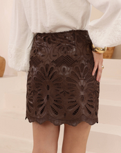 Load image into Gallery viewer, Amber PU Skirt - Brown