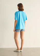 Load image into Gallery viewer, Le Soleil Boyfriend Tee -Blue