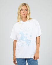 Load image into Gallery viewer, Giddy Up Relaxed Tee - White