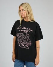 Load image into Gallery viewer, Rodeo Relaxed Tee - Blk