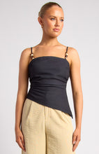 Load image into Gallery viewer, Alyssa Beaded Top - black