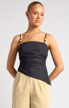 Load image into Gallery viewer, Alyssa Beaded Top - black