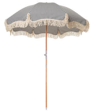Load image into Gallery viewer, BUSINESS & PLEASURE PREMIUM BEACH UMBRELLA-LAURENS NAVY STRIPE - Bohemian Sundays, Business and Pleasure Co., Buy Boho Bohemian Clothing Online Australia, Kivari, Arnhem, Rowie, Will and Bear