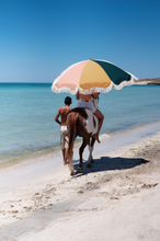 Load image into Gallery viewer, BUSINESS & PLEASURE PREMIUM BEACH UMBRELLA-70S PANEL CINQUE - Bohemian Sundays, Business and Pleasure Co., Buy Boho Bohemian Clothing Online Australia, Kivari, Arnhem, Rowie, Will and Bear, W