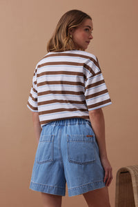 Darcy Relaxed Everyday Short - Mid Blue