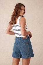 Load image into Gallery viewer, Esther Denim Patch Pocket Short - Fresh Indigo
