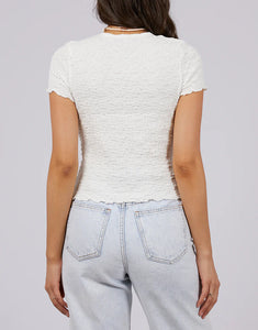 The Lyla Baby Tee - White