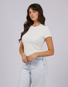 The Lyla Baby Tee - White