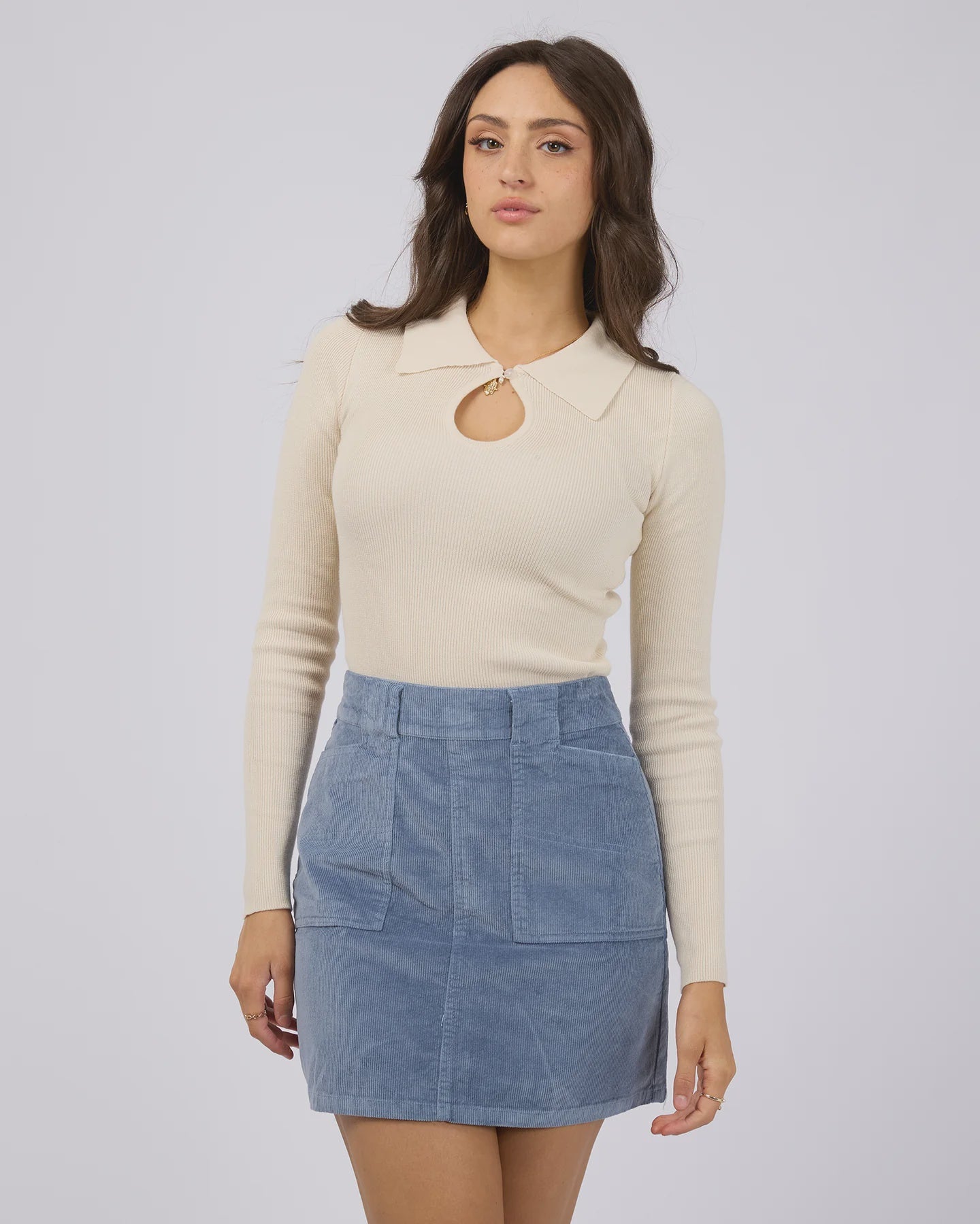 Kendra Knit Top - Vanilla