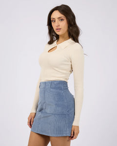 Kendra Knit Top - Vanilla