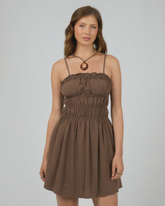 Toledo Mini Dress - Brown