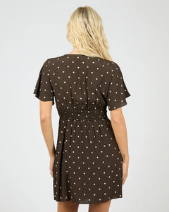 Emelia Skater Dress - Brown