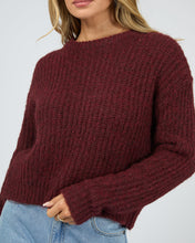 Load image into Gallery viewer, Ivy Knit Jumper - Wine
