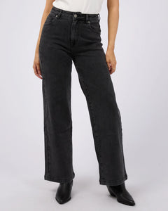 Jacqui Wide Leg Jean - Black