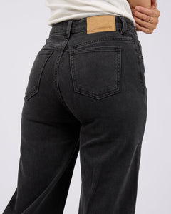 Jacqui Wide Leg Jean - Black