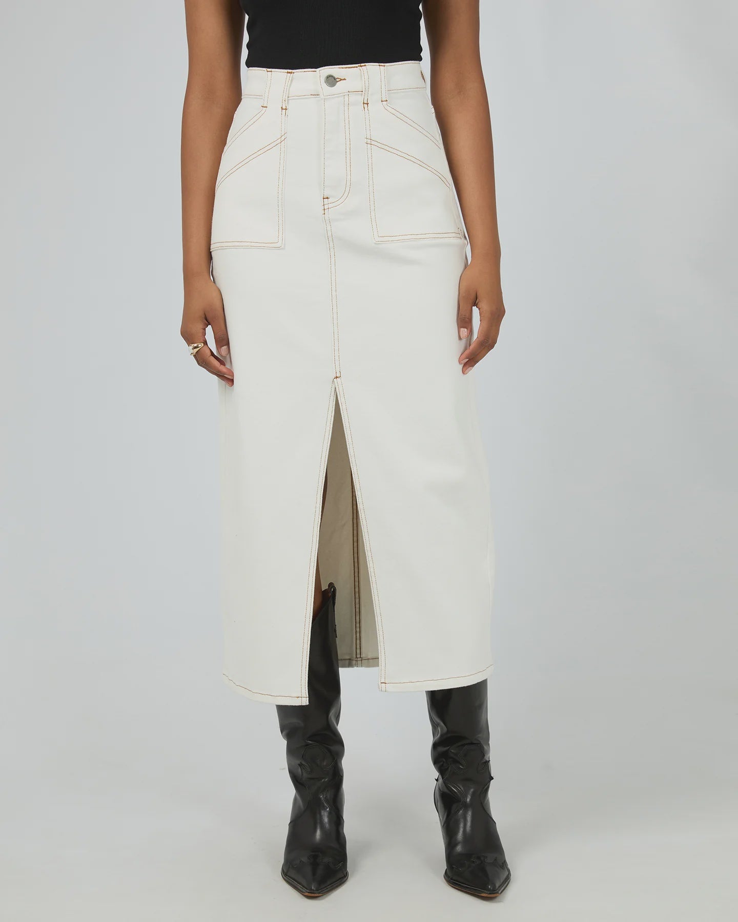 Becca Maxi Skirt - White