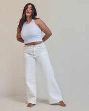 Load image into Gallery viewer, Jacqui Wide Leg Jean- Vint White
