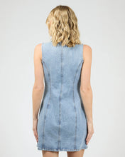 Load image into Gallery viewer, Peta Denim Mini dress - Light Blue

