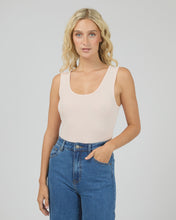 Load image into Gallery viewer, Washed Rib Scoop Neck Tank - Pale Pink

