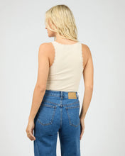 Load image into Gallery viewer, Washed Rib Lace Tank - Van
