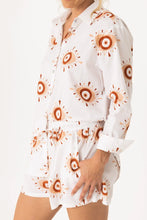 Load image into Gallery viewer, Evil Eye Cotton Button up Blouse
