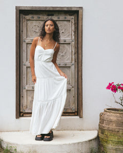 Toledo Maxi Dress - Vintage White