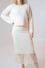 Load image into Gallery viewer, Lisa Honey Butter Tassel Skirt
