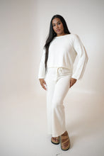 Load image into Gallery viewer, Ami Flared Long Sleeve Top White
