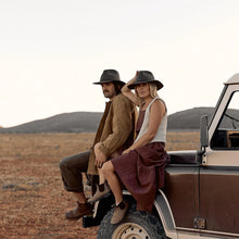 Load image into Gallery viewer, Anderson  Olive Green / Packable Wide Brim Fedora
