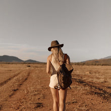 Load image into Gallery viewer, Anderson  Olive Green / Packable Wide Brim Fedora
