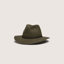Load image into Gallery viewer, Anderson  Olive Green / Packable Wide Brim Fedora
