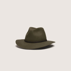 Anderson  Olive Green / Packable Wide Brim Fedora