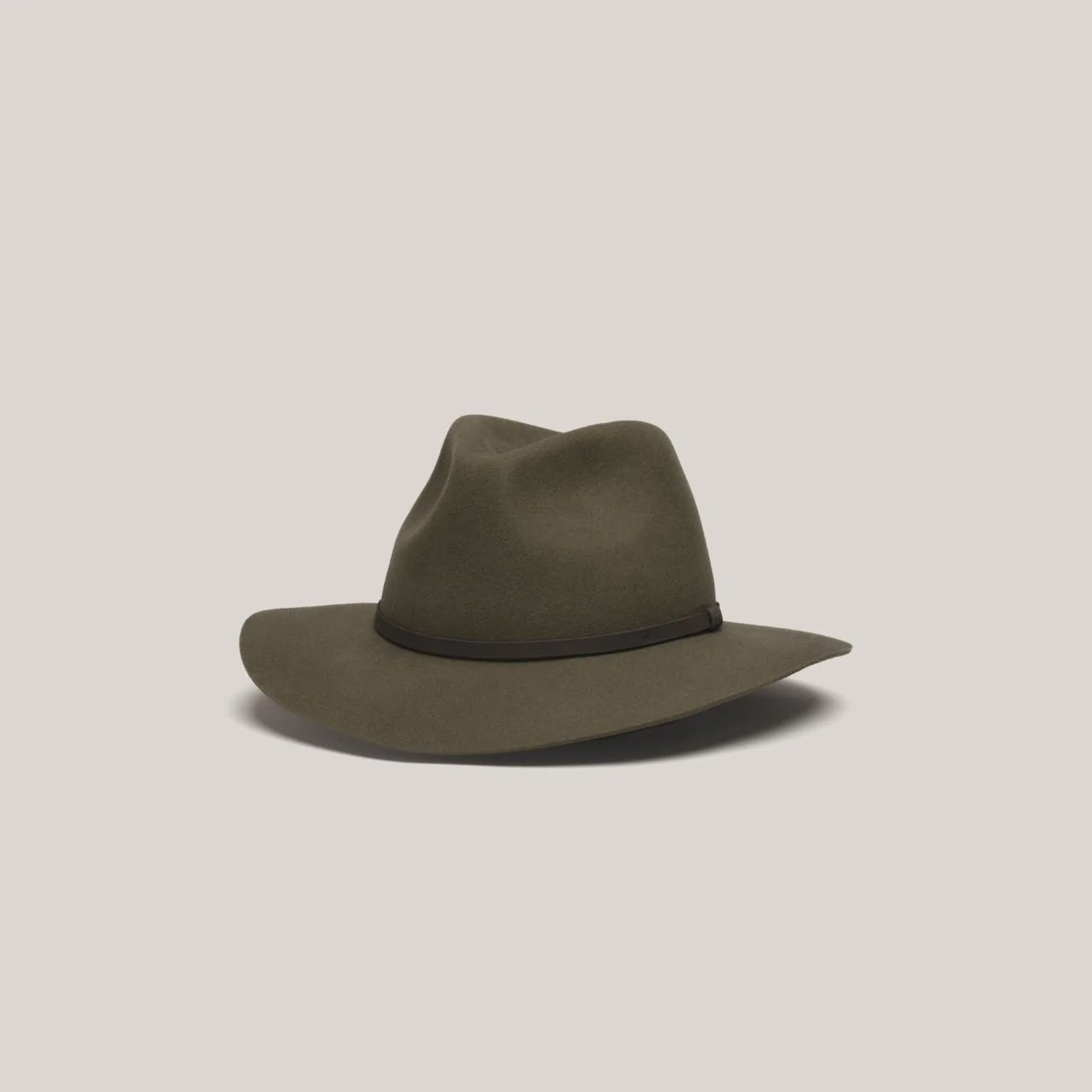 Anderson  Olive Green / Packable Wide Brim Fedora