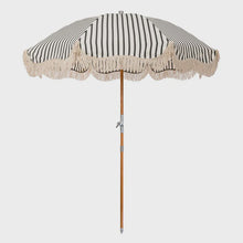 Load image into Gallery viewer, Business &amp; Pleasure Premium Beach Umbrella - Monaco Black Stripe
