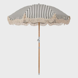 Business & Pleasure Premium Beach Umbrella - Monaco Black Stripe