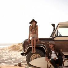 Load image into Gallery viewer, Calloway Brown | Wide-brim Fedora Hat
