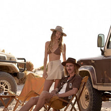 Load image into Gallery viewer, Calloway Brown | Wide-brim Fedora Hat
